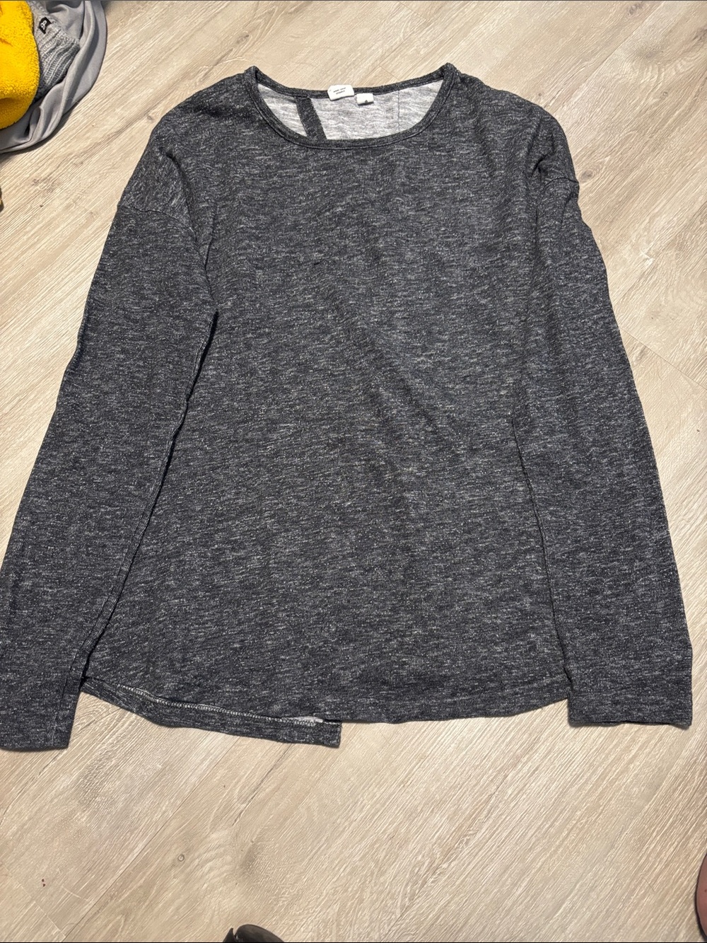 tentree Charcoal Grey Crewneck Lightweight Sweater